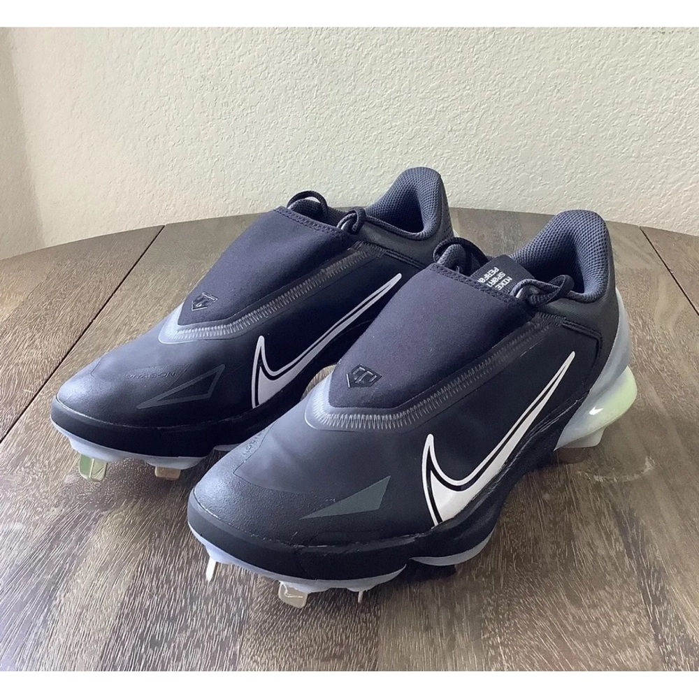 Nike Force Zoom Trout 8 Pro Black White Baseball Cleats Men Size 10 CZ5915-010